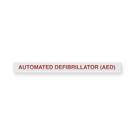 Aek Permanent Adhesive Dome Label Automated Defibrillator AED EN9478